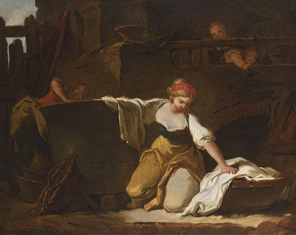 JEUNES LAVANDIÈRES PRÉPARANT LA LESSIVE Jean-Honoré Fragonard